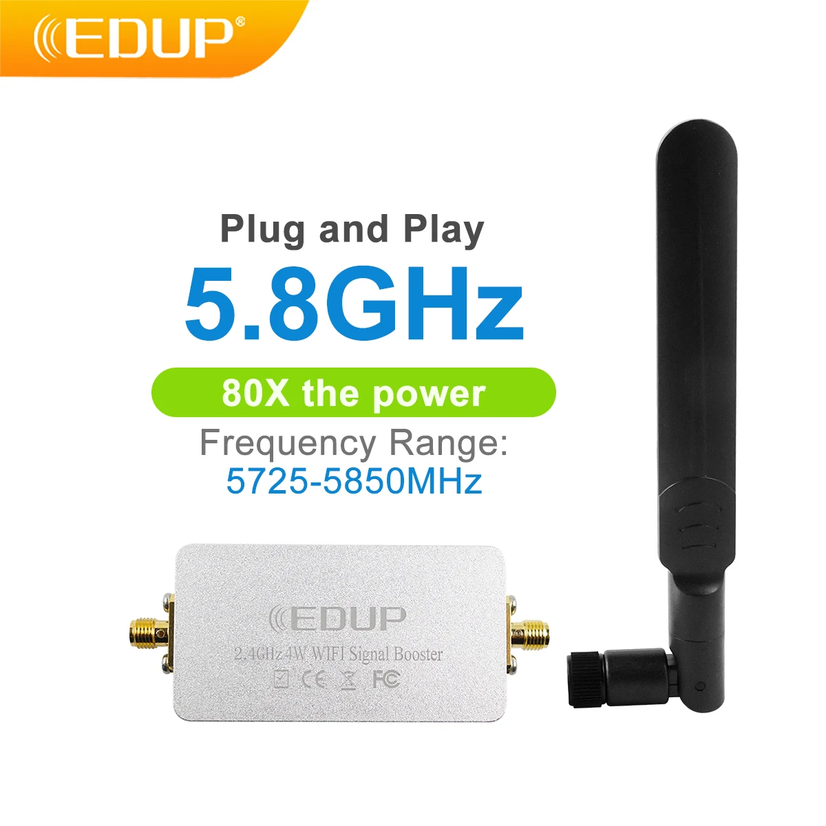 

Усилитель Wi-Fi EDUP, 4 Вт, 5,8 ГГц