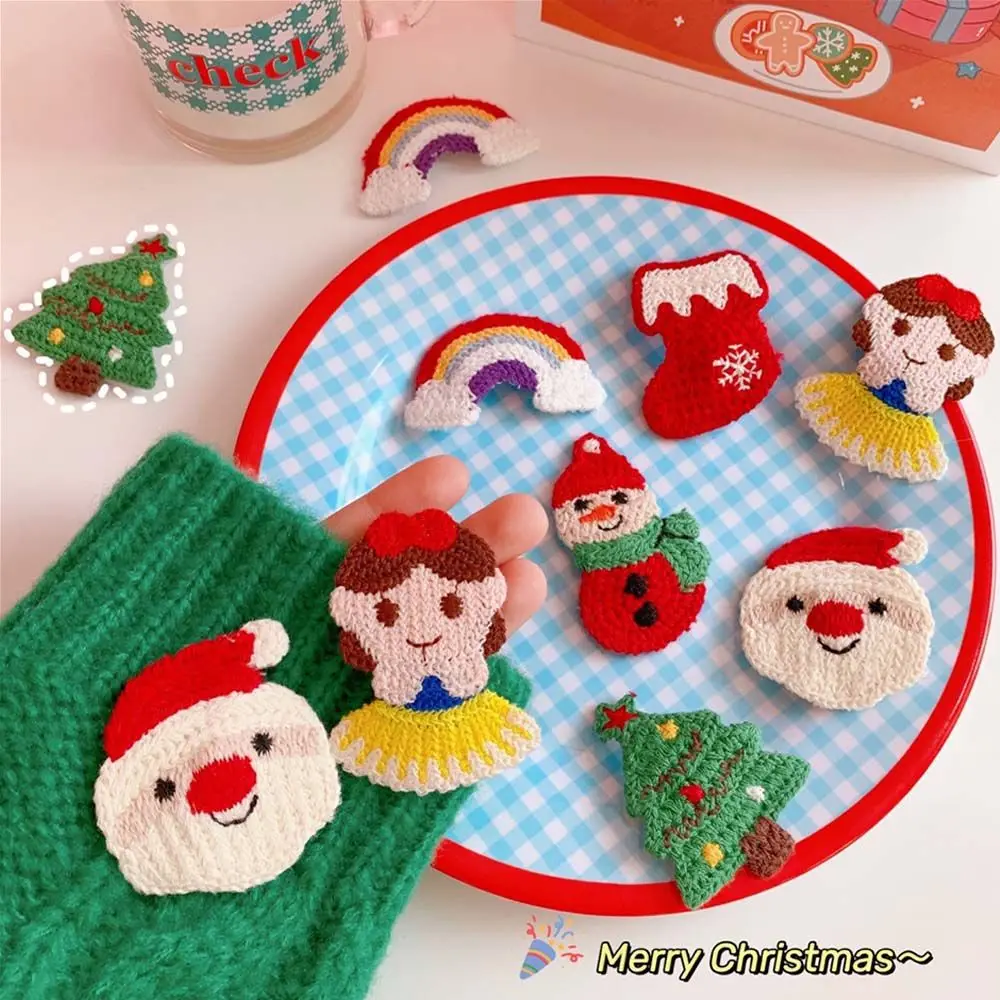 

Cartoon Hairpin Wool Hairpin Braided New Year Bangs Clip Side Clip Girl Handmade Net Red Headdress Female Santa Duckbill Clip