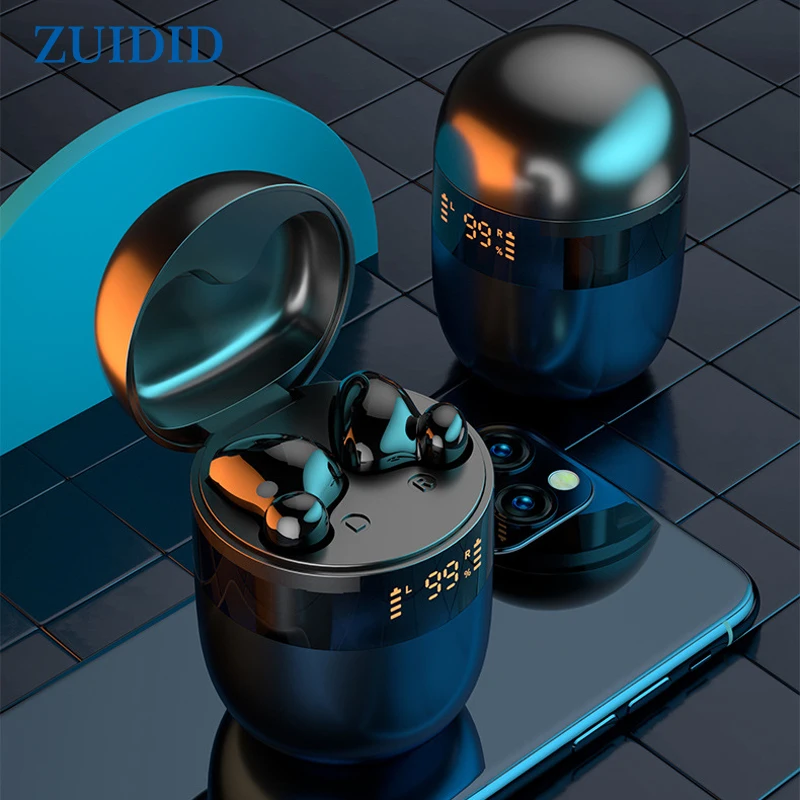 

Earphones Wireless Charging Box Earpods Bluetooth 5.0 Mini Gaming Headphones IPX5 Waterproof Stereo Earbuds Audio Gamers Headset