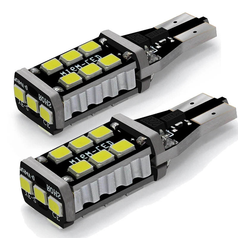 Светодиодсветодиодный лампа Canbus T15 921 lm W16W без ошибок 2 шт. 912 2835 15SMD светильник