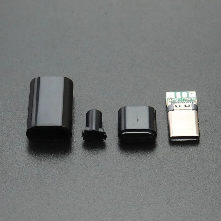 Штекерный разъем YuXi USB 3 1 типа C 10 шт. с печатной платой 24 контакта для сварки