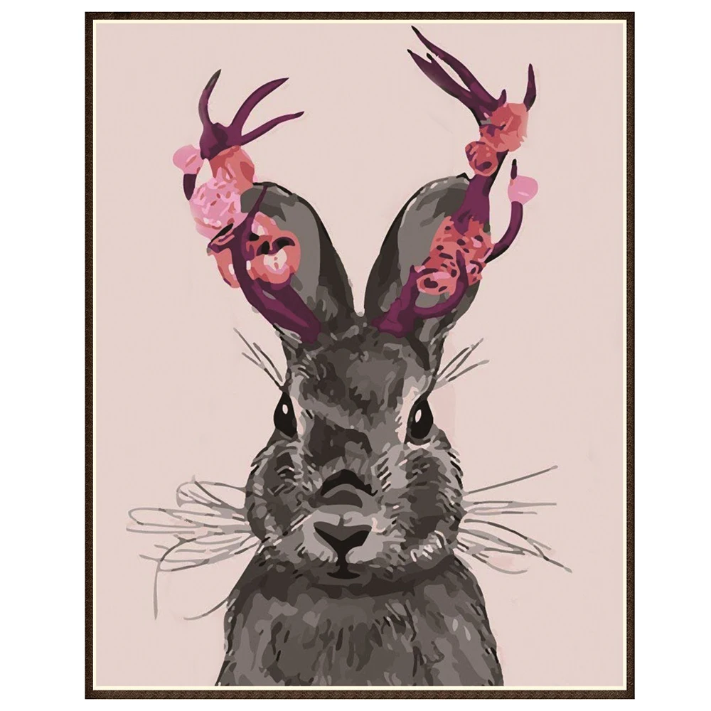 Алмазная 5D картина сделай сам с узором кролика 250x300 мм алмазная вышивка полным