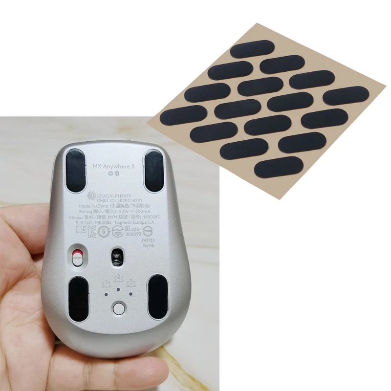 4 комплекта в партии Мышь коньки Замена скольжения колодки Черный онлайн игры