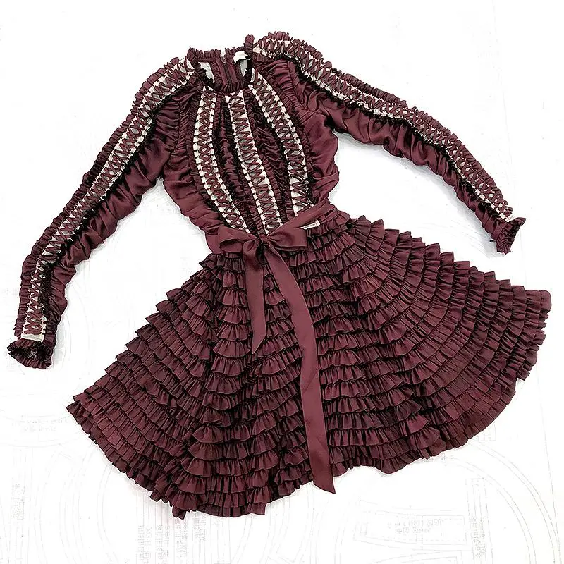 Роскошное подиумное платье новинка весны 2020 высококачественное шелковое