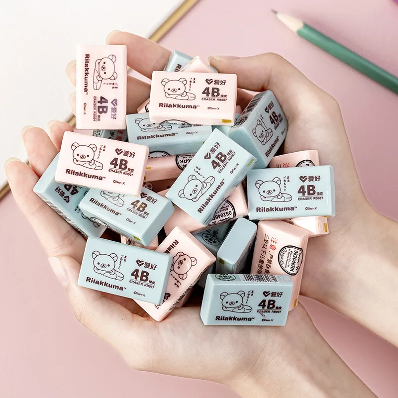 

Профессиональный ластик 4B для чистки, не оставляя следов, мультяшный милый мягкий каучук, художественные принадлежности для студентов, офи...