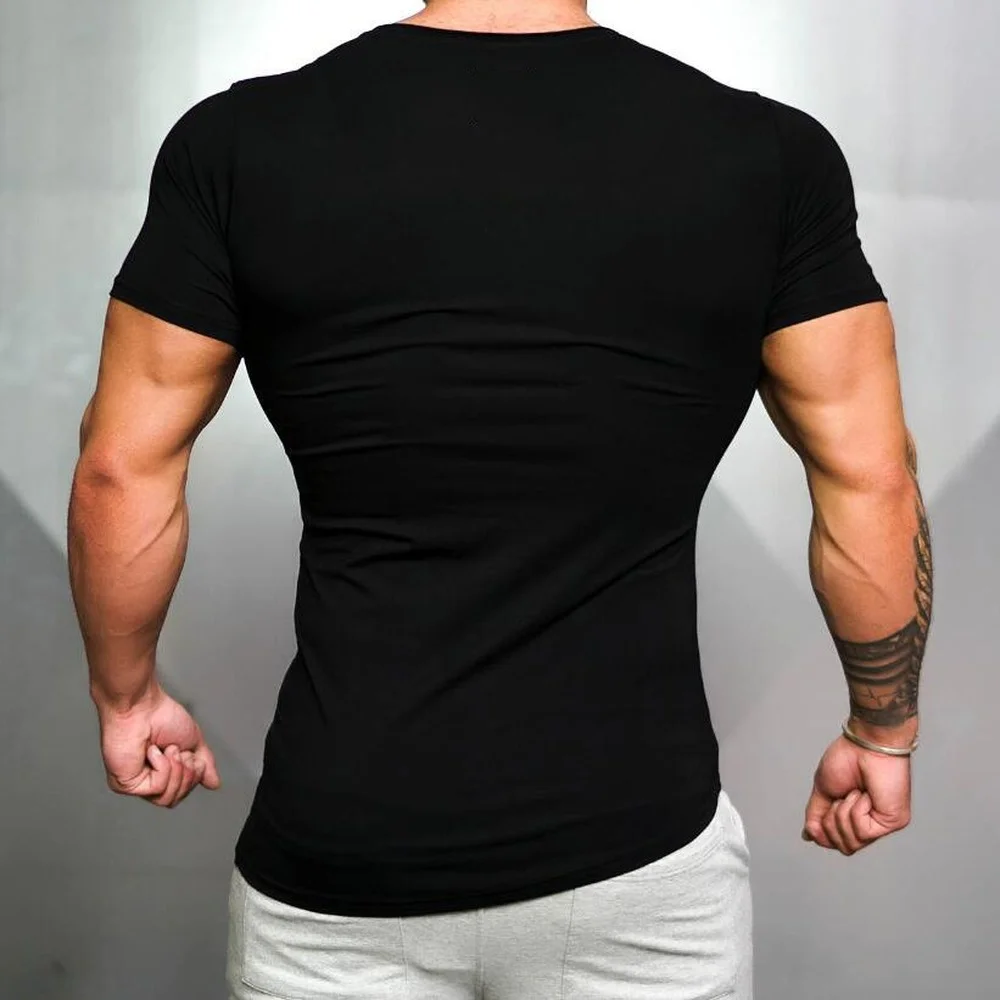 

2021 Summer New Men's Pure Cotton Short-sleeved Oblique Hem Breathable Top Casual Fitness Clothing Irregular Slim Sports T-shirt