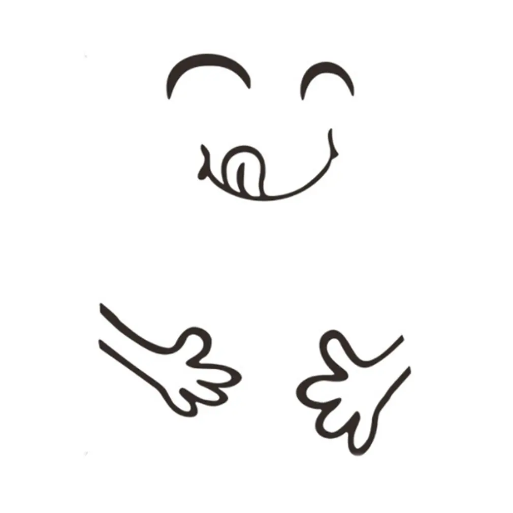 

Fridge Sticker Romantic Smiley Cartoon Shape Refrigerator Magnetic Refrigerator Sticker Decoration A/B/C/D