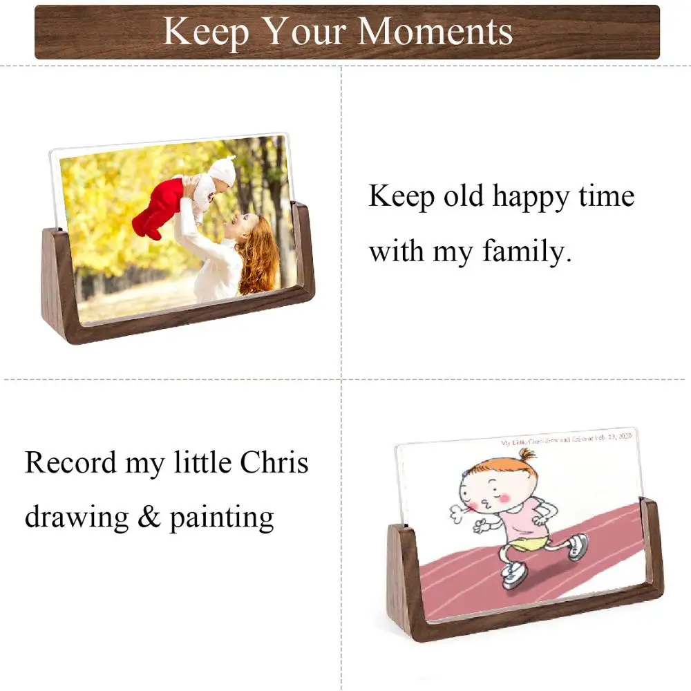 Фоторамка с подставкой 5x7 дюймовая фоторамка Бесплатная подставка для стола или