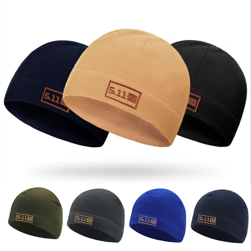 

Men Women Thermal Fleece Winter Hat for 511 Tactical Amy Warm Beanie Sports Ski Running Cycling Hiking Soft Windproof Scarf Cap