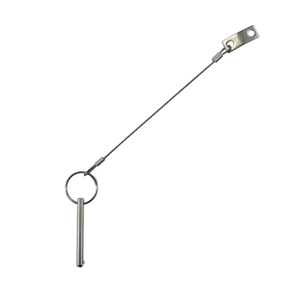 

Quick Release Pin, Diameter 1/4"(6.3mm), Total Length 2-1/2"(63mm), Effective Length 2"(51mm), Full 316 Stainless Steel