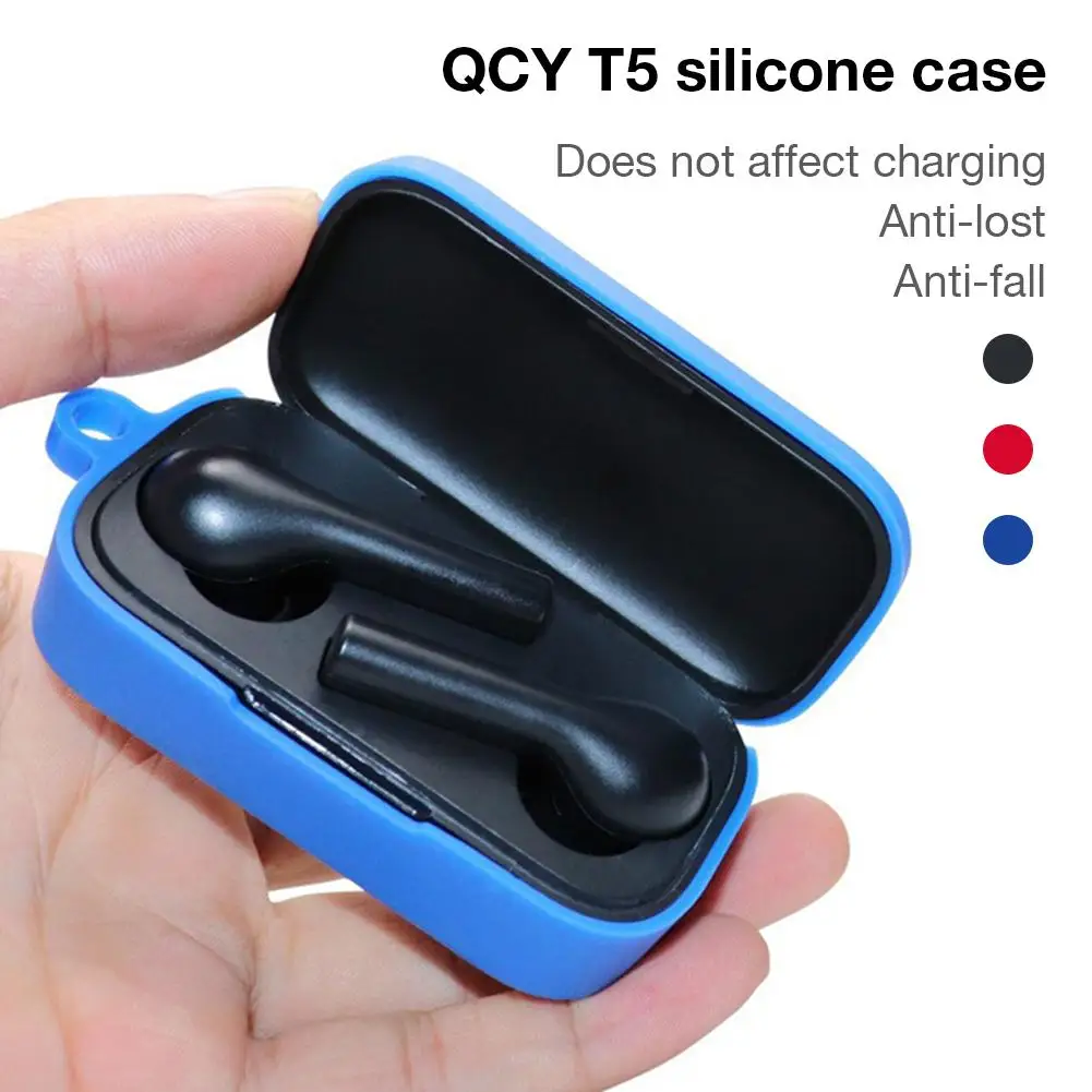 Применимый QCY T5 наушники силиконовый чехол Спорт реальный Беспроводной Bluetooth