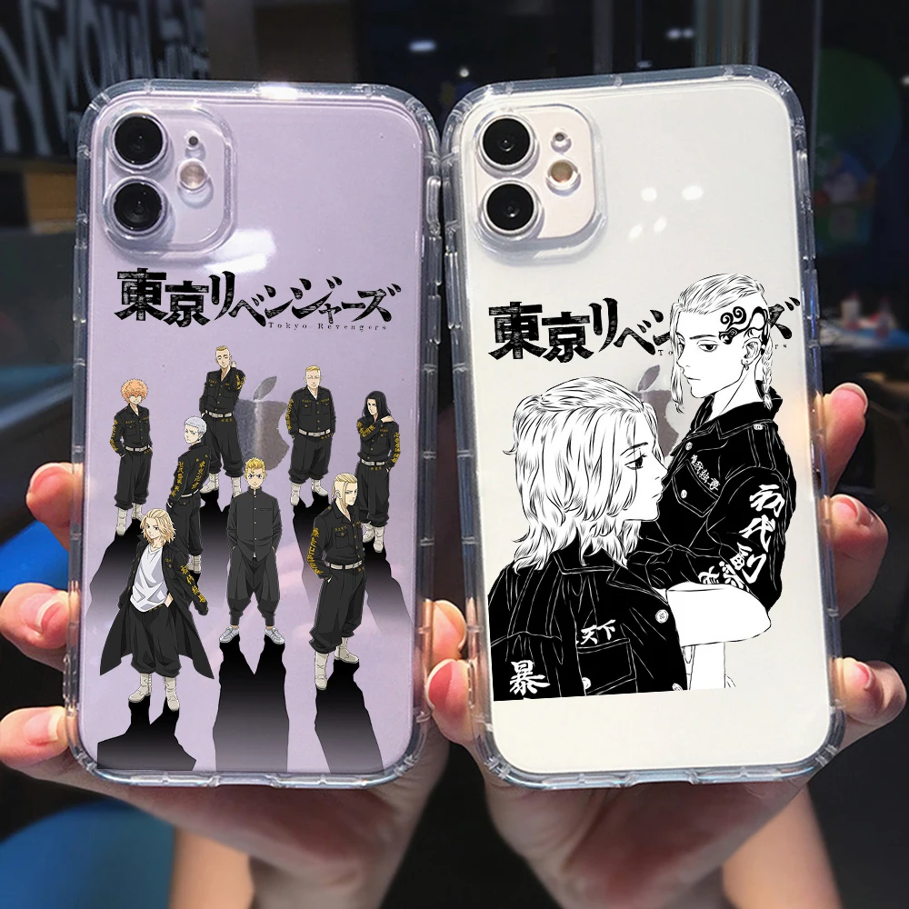 

PUNQZY Tokyo Revengers Manjiro Sano Clear Phone Case For Samsung Galaxy A51 A71 S21 S20FE 5G A50 S9 S8 Cute Anime Soft TPU Cover