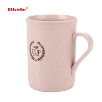 high quality wheat straw plastic mugs with lidoffice student creative eco friendly water bottle drinkware gift