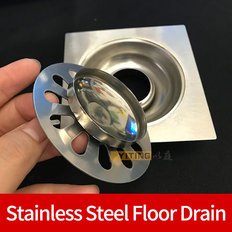 Квадратный дренаж для душа напольная решетка из нержавеющей стали ванной