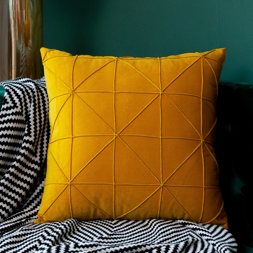 

Nordic Decorative Pillows Case Luxury Sofa Cushion 45x45 Satin Pillowcase