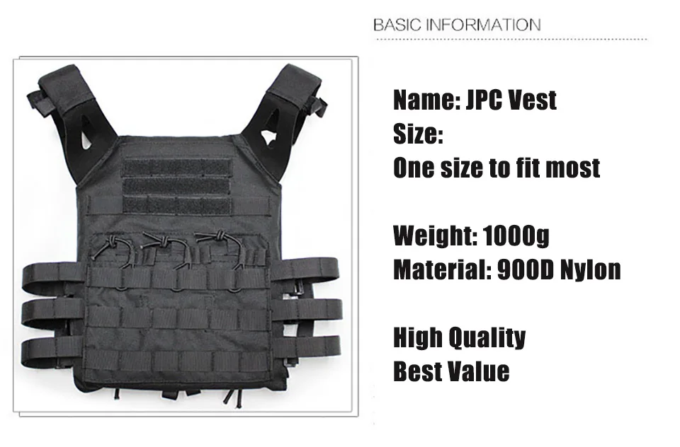 Тактический Жилет для страйкбола боевой жилет 600D Molle военное снаряжение
