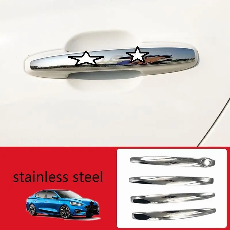 Декоративные модифицированные автомобильные хромированные оконные ручки для