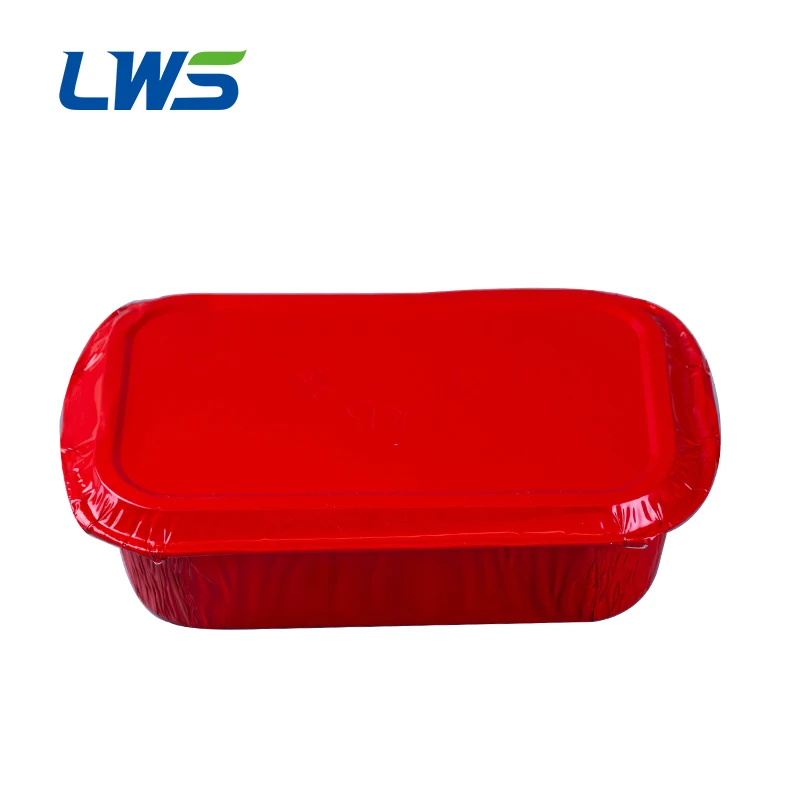 

Контейнер пищевой одноразовый из алюминиевой фольги с крышками из фольги, 500 мл