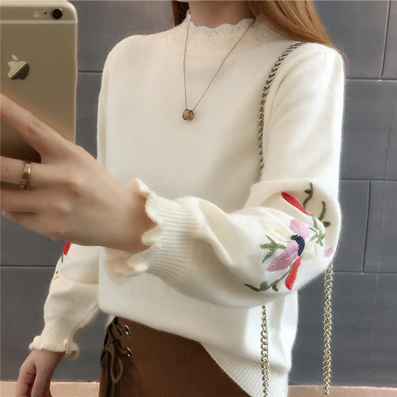 Fashion pullovers women autumn winter Women Knitted o-neck Sweater Soft and warm Jumper Slim Femme Elasticity Pullovers | Женская одежда