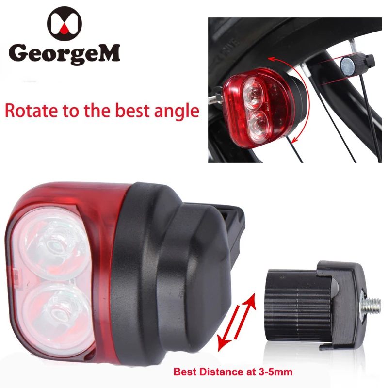 GOMGIRONA магнитная индукция езда предупреждение горный велосипед свет Велоспорт