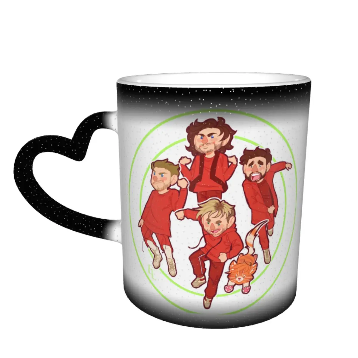 

Imagine Dragons Mug Pottery Latte Mug Color Changing Creative Vintage Cups