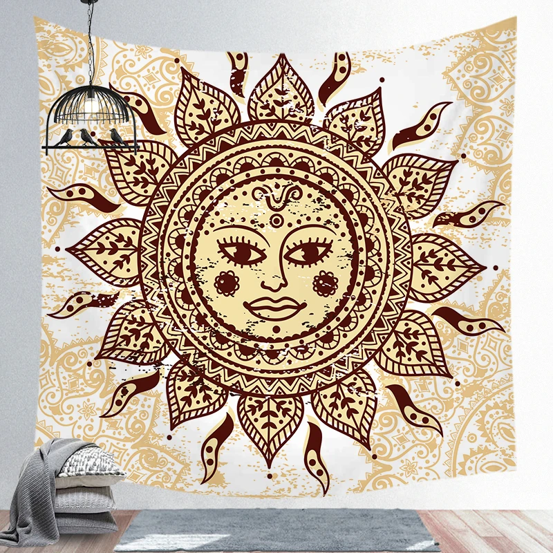 tapestry 1 Солнечный колдовство гобелен настенный ткань настенное одеяло фермерский дом домашний декор богемное украшение гардины для окон - Цвет: tapestry 1