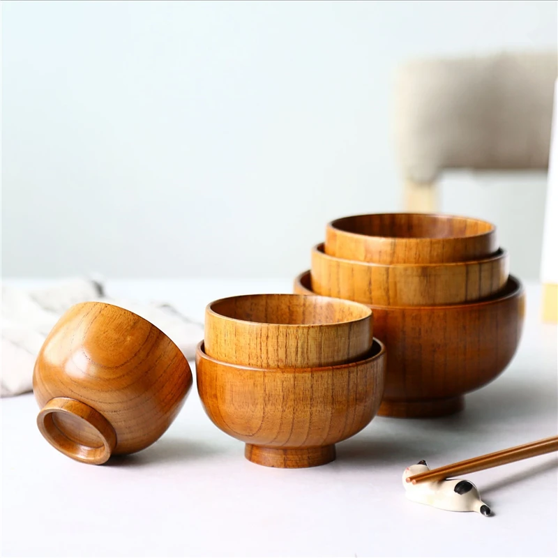 

Деревянная миска для хранения риса, супа, салата, фруктов, конфет