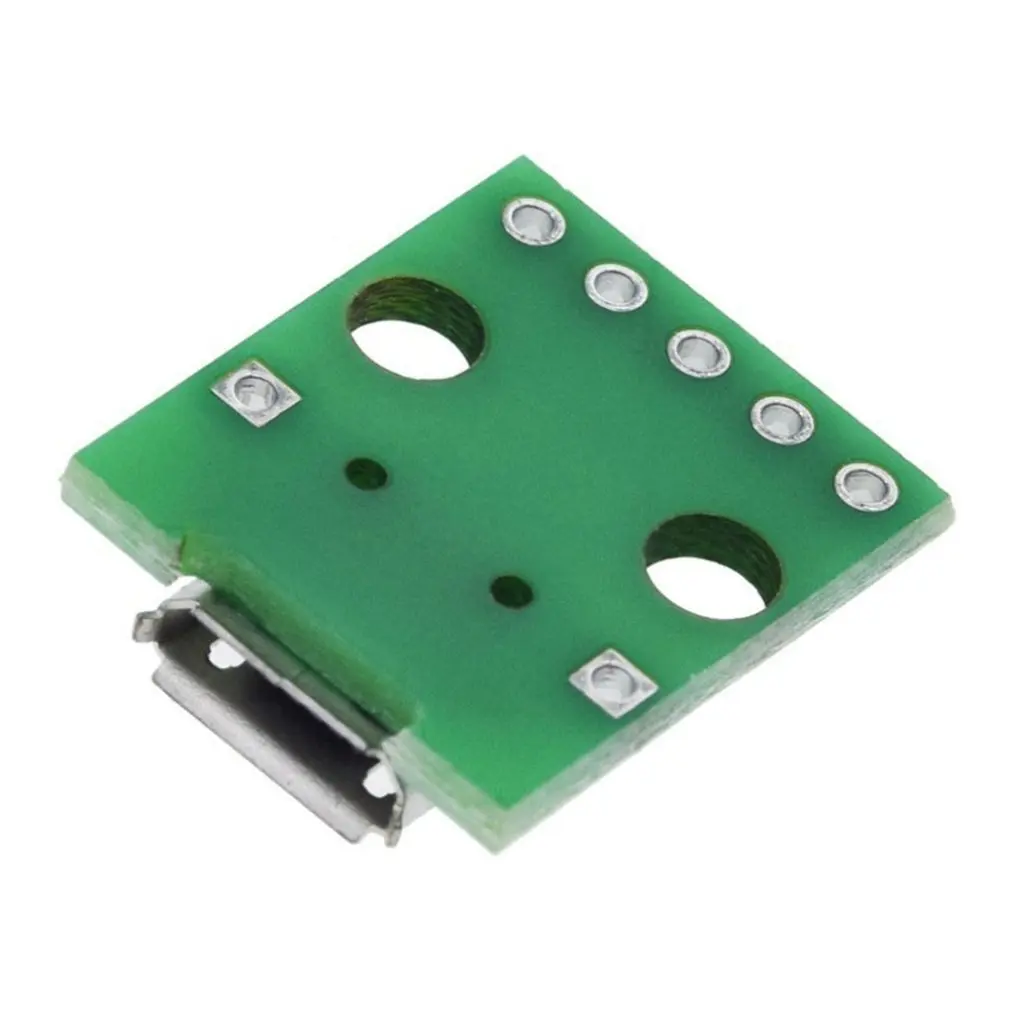 MICRO USB Для DIP 5pin разъем типа B pcb конвертер pinboard 2 54 |