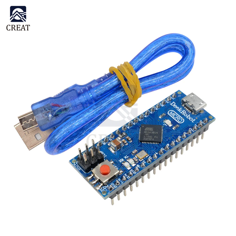 

Microcontroller 5V 16MHz ATmega32u4 Module Micro USB Interface Board with USB Cable for Arduino Leonardo