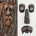 Старое дерево Hugger двор искусство на открытом воздухе дерево смешной декор сад лицо скульптура украшение