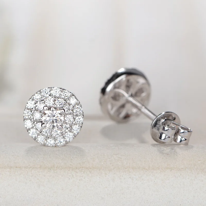 

100% S925 Silver Diamond Earring for Women Fine Bizuteria Pure Gemstone Orecchini Kolczyki Silver 925 Jewelry Earring Girls