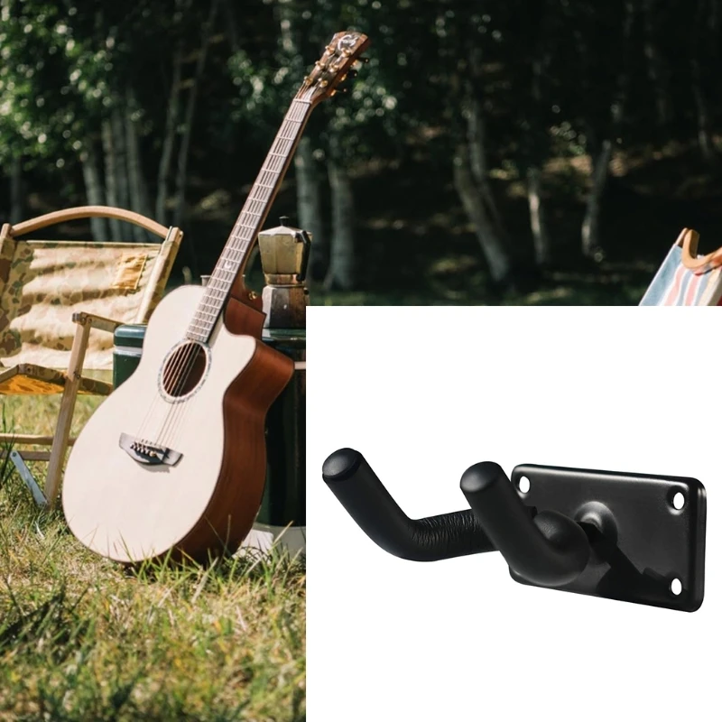 

Guitar Wall Mount Hanger Holder Rack Display Instrument Stand Hooks for Acoustic Electric Bass Ukulele with Screws