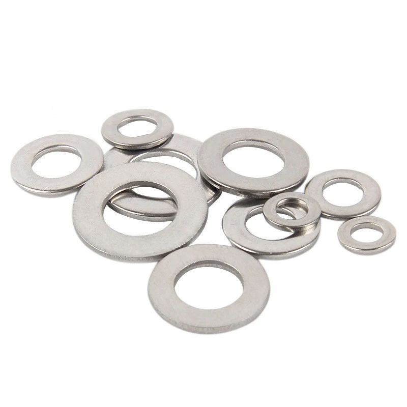 

500pcs 304 Stainless Steel Flat Washers Gasket Electrical Connections Tools Set