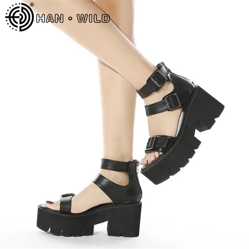 

Модные женские летние сандалии; Босоножки на платформе; Повседневные босоножки в гладиаторском стиле с открытым носком женские туфли-танке...