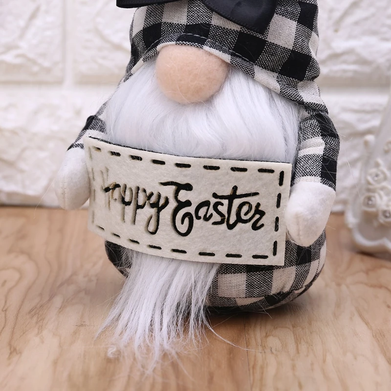 

Easter Gnome Tiered Tray Gnomes Tomte Rabbit Bunny Decoration Spring Home Decor 57BB