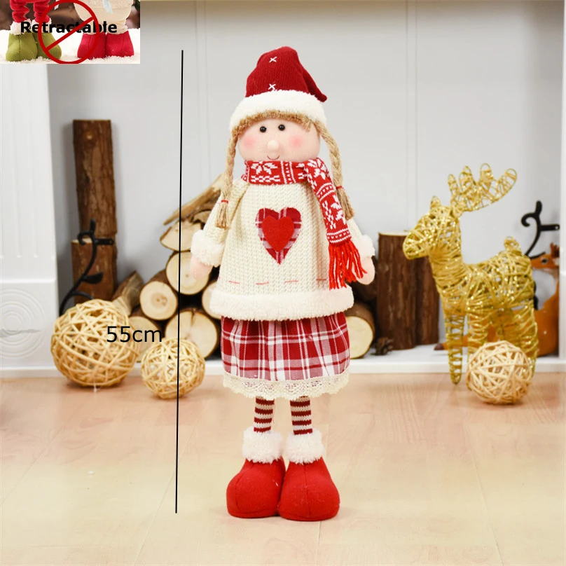 SDZS21001 Natal куклы мышки adornos de navidad Рождественская фигурка медведь рождественские украшения для дома Счастливого Рождества подарок на год для детей - Цвет: SDZS21001