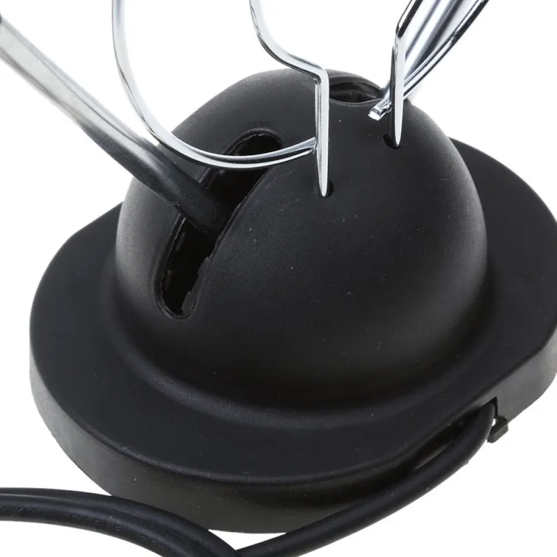 2019 NEW Universal Indoor Rabbit Ear TV Antenna for HDTV VHF UHF Dual Loop Coaxial |