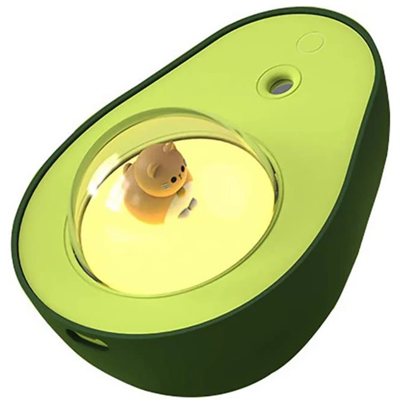 

Avocado Humidifier with Night Light USB Cat Ball Night Light Bedroom Humidifiers Home Decoration for Kids Gift 210ml