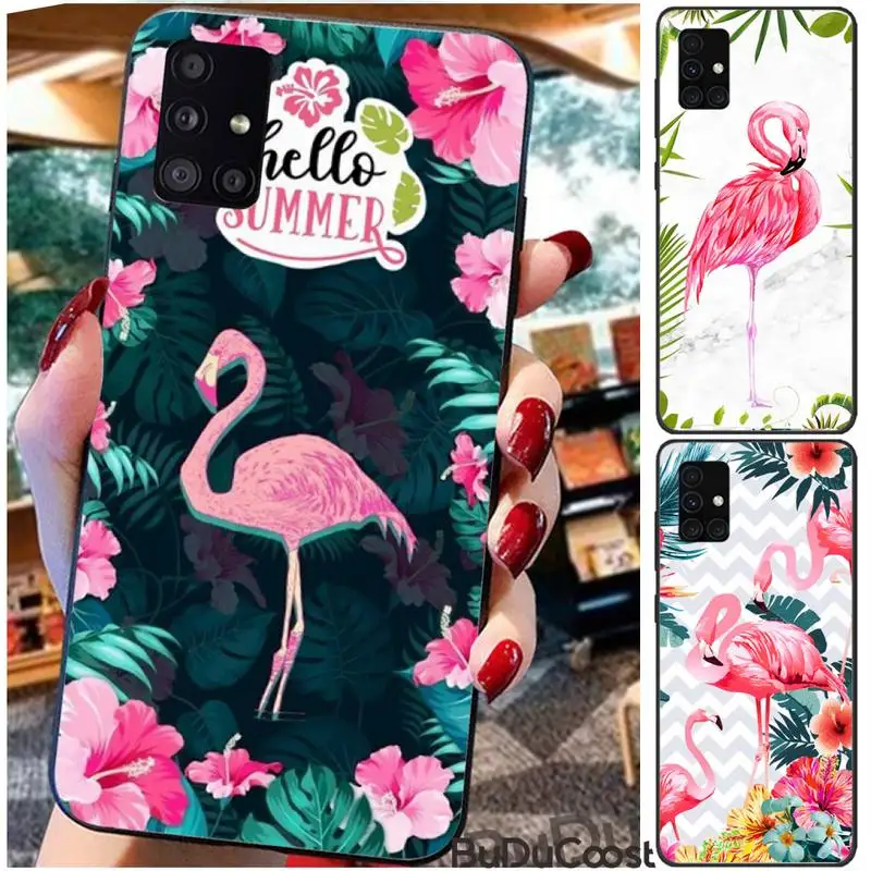 

Reall Be a Pink Red Flamingo Bird Phone Case For For Samsung Galaxy A10 A20 A30 A40 A50 70 A10S 20S A2 Core C8 A30S A50S A31