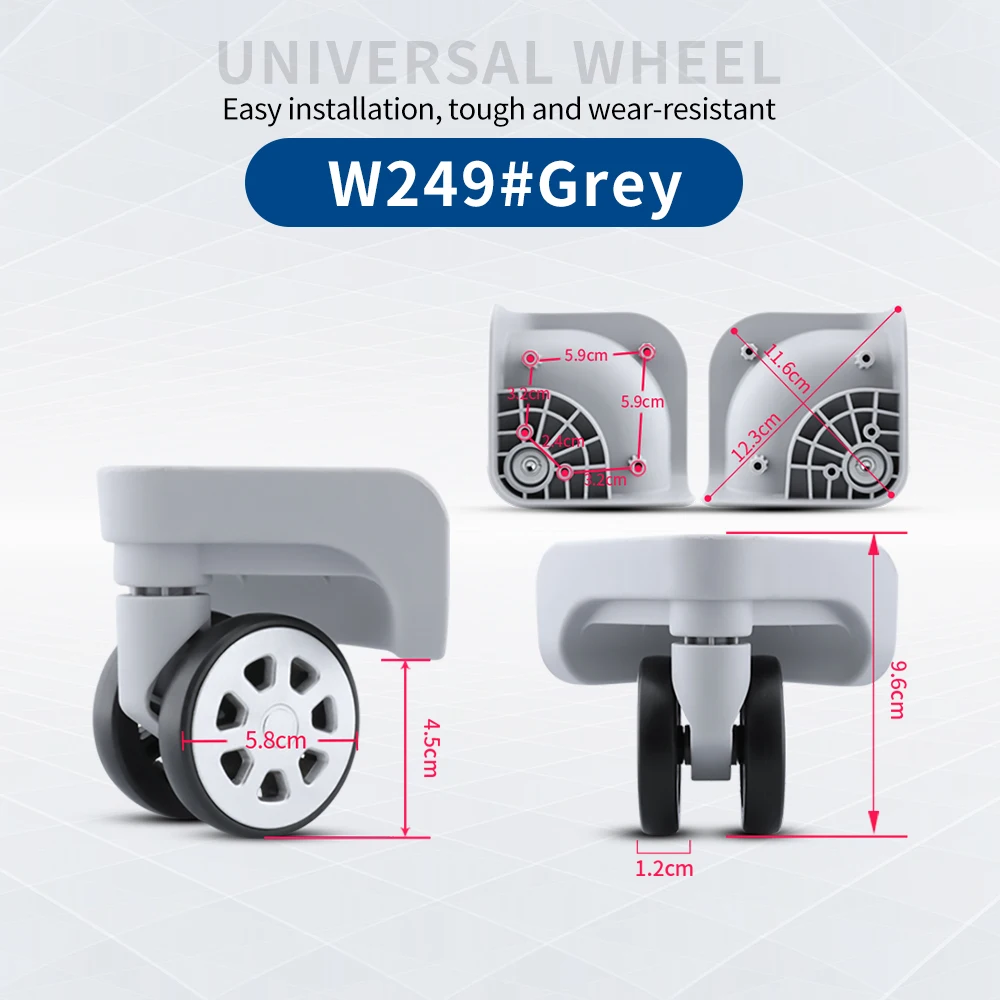 TANGYIPIN W249 Universal wheels suitcases trolley scaffolding parts repair universal accessories mute detachable high-end wheel