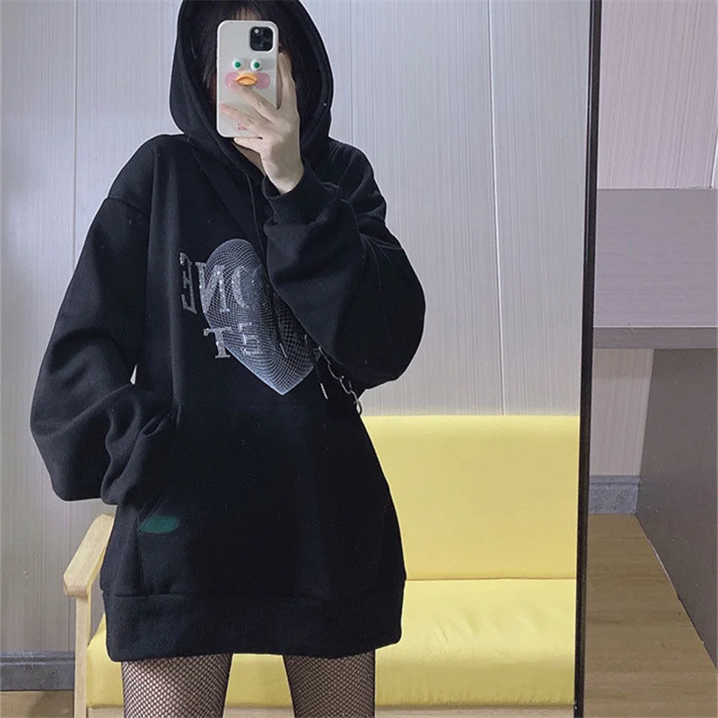 

Official Picture Real Price Fleece-lined Thin Sweater Hooded Women Fleece-lined Kio