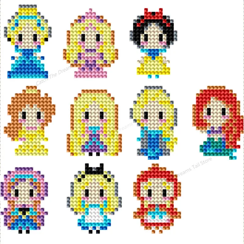 5D DIY Дисней Алмазная картина полная круглая принцесса Марвел Санта ребенок