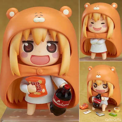 

10cm Nendoroi Anime Himouto Umaru-chan #524 Action Figure PVC toys GK Kawaii Cartoon Figurine Collection Figma for friends gifts