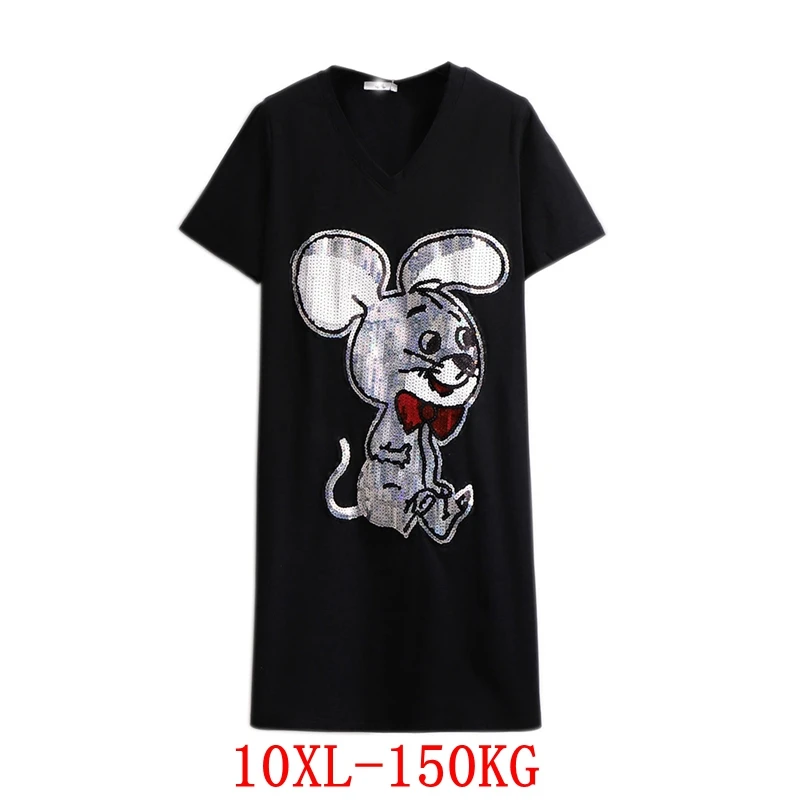 Платье женское с V-образным вырезом повседневный свободный сарафан большого