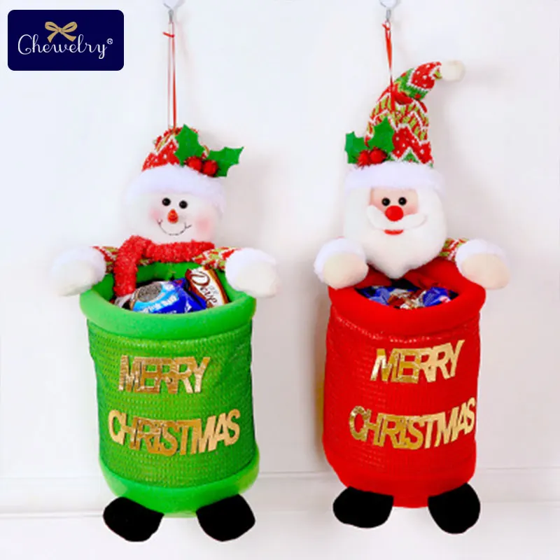 1 шт. Рождество Кукла деко милые сумки конфеты Санта Клаус - Цена: 417,75 руб.