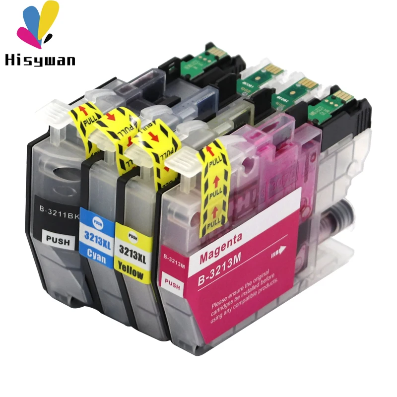 Hisywan LC3211 LC3213 новый совместимый чернильный картридж для Brother DCP J772DW J774DW MFC