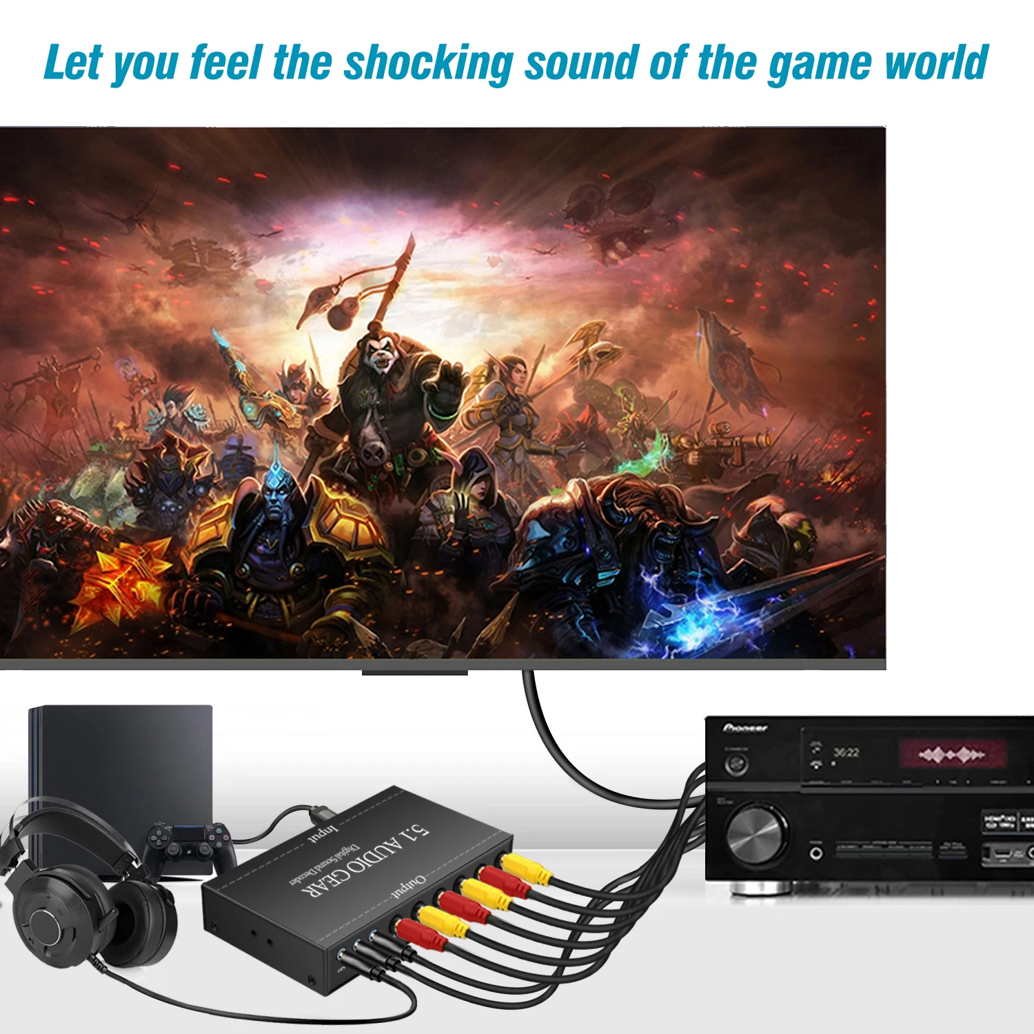 Цифро-аналоговый оптоволоконный коаксиальный аналоговый аудиопреобразователь 3