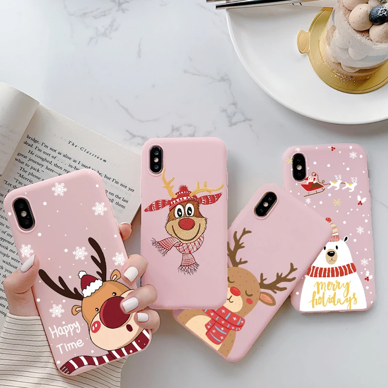 Рождественский чехол для Huawei P Smart 2020 Y6 Y7 Y9 2019 S Z P40 Lite E P30 P20 P10 Mate 10 20 30 Pro Plus