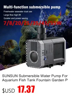 SunSun JVP циркуляционный аквариумный волновой генератор, водяной насос, генератор волн, всасывающий магнит для аквариума, 3W, 6 Вт, 12 Вт, 24 Вт, 48 Вт, мульти мощность, 220 В