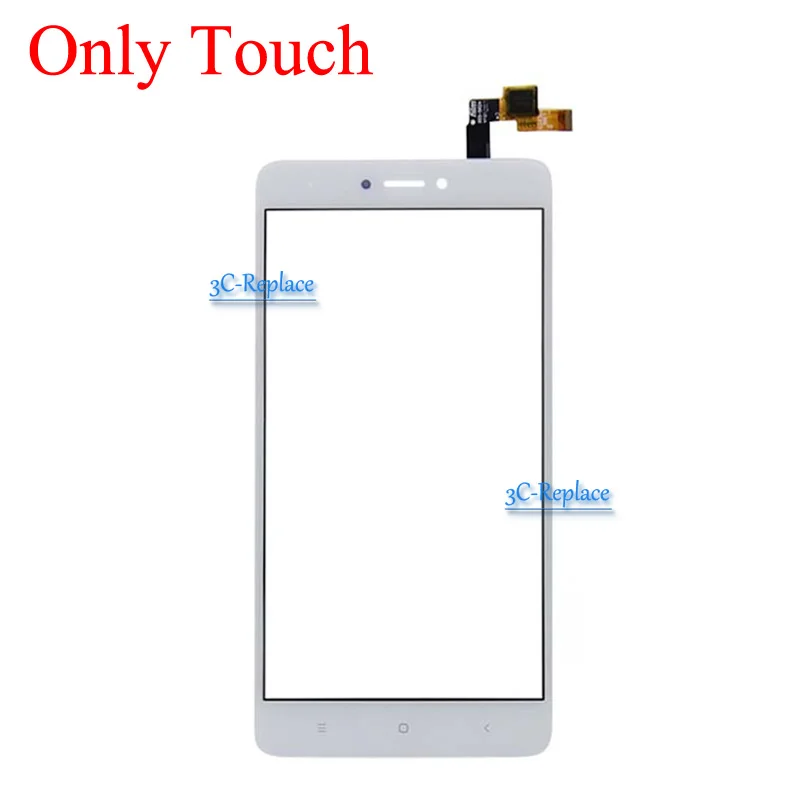 White Only Touch Для Xiaomi redmi note 4X note 4 глобальная версия Qualcomm Snapdragon 625 3 ГБ 32 ГБ ЖК-дисплей сенсорный экран дигитайзер/с рамкой - Цвет: White Only Touch